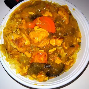 Delicious chicken curry