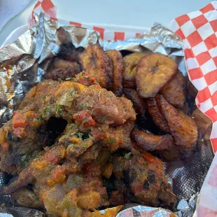 Wings and Plantains