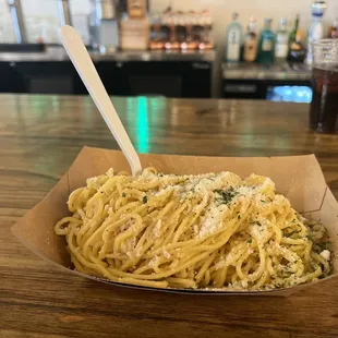 Buttery garlic noodles