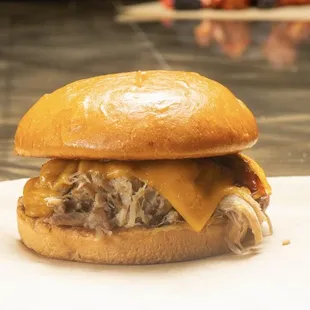 Pulled pork sandwich