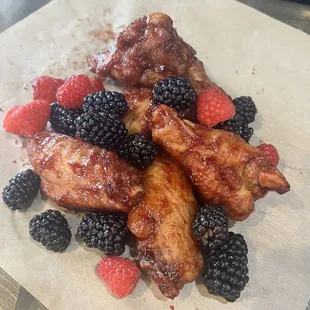Berry BBQ Chicken Wings