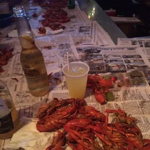 Delivery of the crawfish