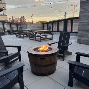 nice view of sunset and trees
