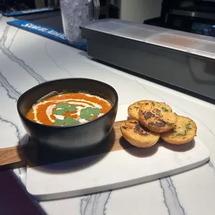 Crab bisque is wonderful and so is their tomato soup.