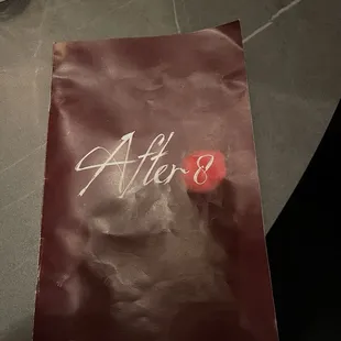 After 8 menu