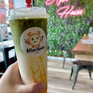 Mango Matcha Latte