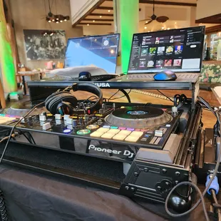Djing at a high end restaurant