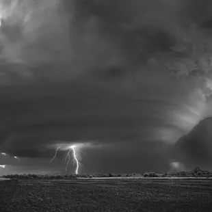Lightning Strikes, Peckham, Oklahoma, 2016 by Mitch Dobrowner