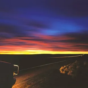 Roadside Sunset, Northern Arizona, 1995 by Terry Falke