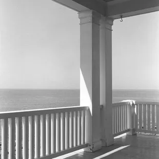 Porch, Monhegan Island, Maine, 1971 by George Tice (Jamie Wyeth's porch)