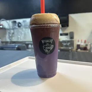 Ube coffee