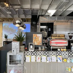 the interior of a restaurant