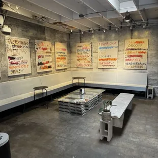 sushi and sashimi, interior