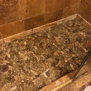 This is the pebble they did prior to them adding the grout.