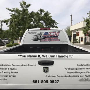 You Name It We Can Handel It!!