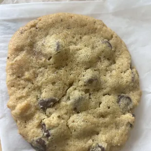 Vegan chocolate chip cookie