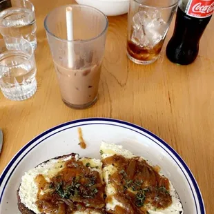 a plate of food on a table