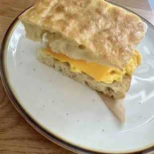 Yogurt and Egg Sandwich