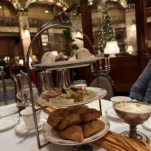 The tea sandwich stand for the rest of my group