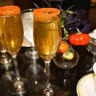 Fall Champagne Cocktail