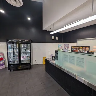 Lobby with pre packed ice cream to purchase Nov 2024