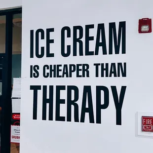 ice cream is cheaper than therapy