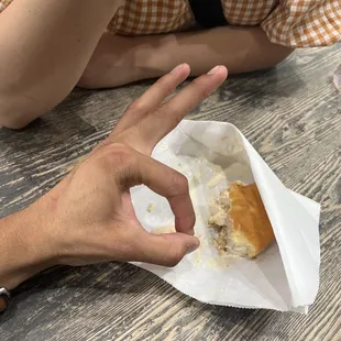 a person sitting at a table