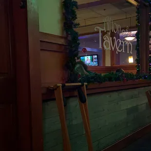 a view of the bar from the outside