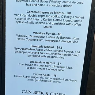 Signature Cocktails
