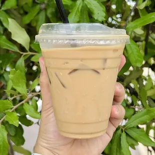Small vanilla iced latte