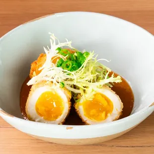 crispy ramen eggs