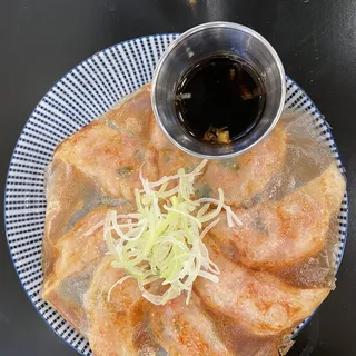 crispy pork gyoza