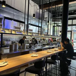 interior, sushi and sashimi