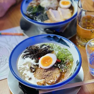Tonkotsu and Yuzu Shoyu ramen