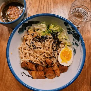 Yuzu-Tsuyu dipping sauce on the side