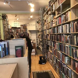 Inside. Small but lots of good stuff.