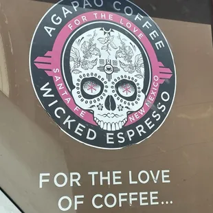 Awesome logo on the side of the building.