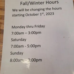 . New hrs