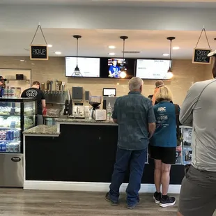 Where you order - coffee, beer, and BBQ