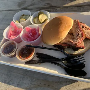Chopped Brisket Sandwich