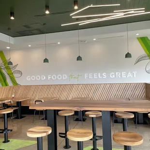 the interior of a restaurant