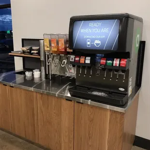 a coffee machine on a counter