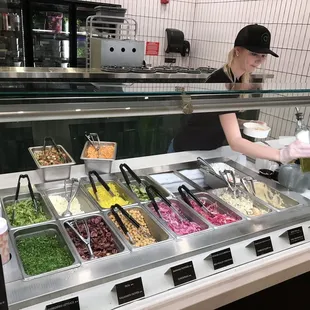 interior, salads
