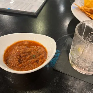 The salsa... tasted more like chili
