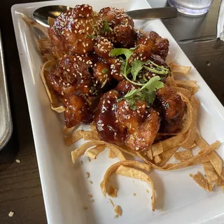 Sticky Cauliflower Bites