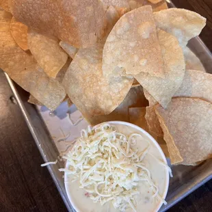 Tortilla Chips with Queso