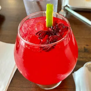 Hibiscus habanero margarita
