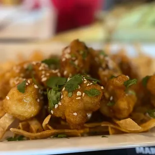 Sticky Cauliflower Bites