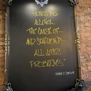 chalk writing on a blackboard