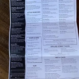 Here's there menu if any one feels the urge!